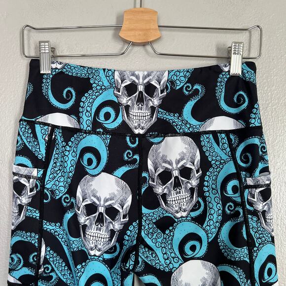 Constantly Varied Gear CVG Women's Size M Kraken Full Length Leggings Blue White - Picture 7 of 10